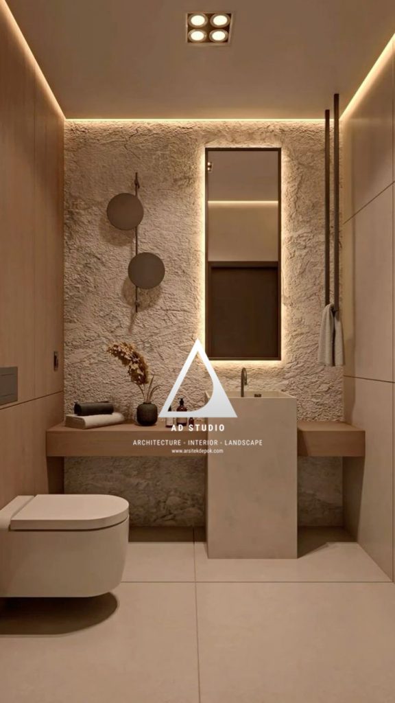 Inspirasi Desain Powder Room: Membuat Ruang Kecil Jadi Memukau - AD ...
