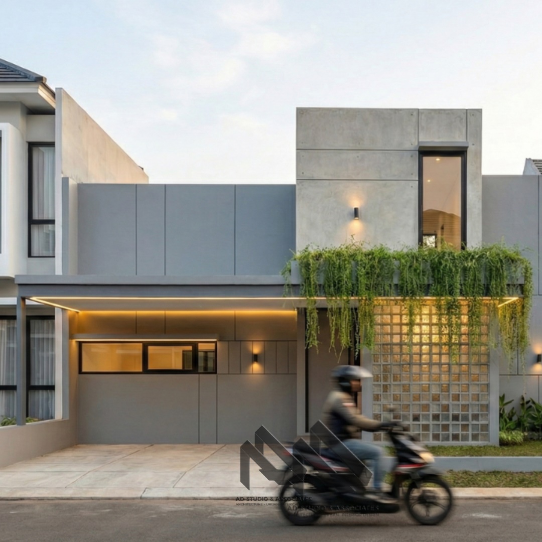 Desain Rumah Industrial 1 Lantai 10x12