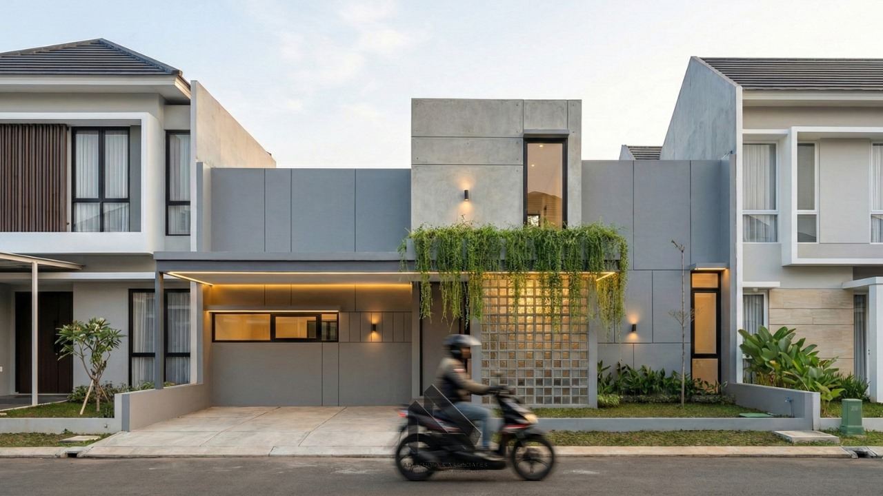 Desain Rumah Industrial 1 Lantai 10x12