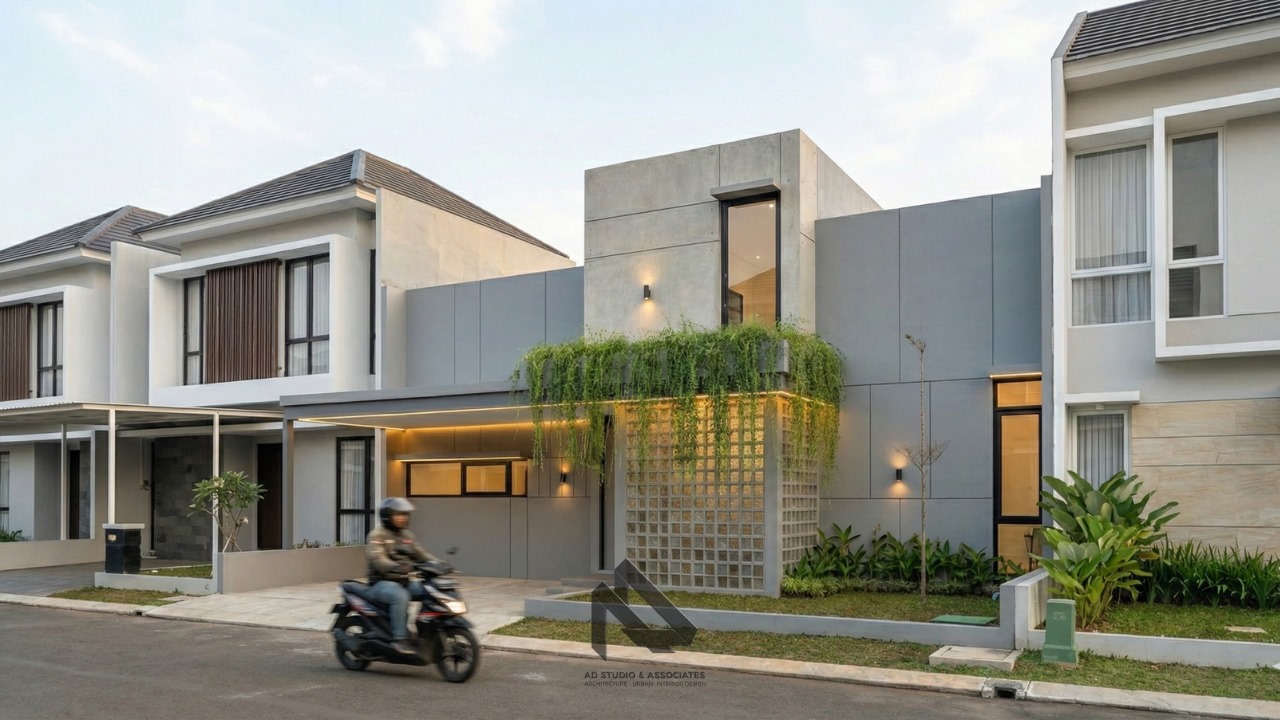 Desain Rumah Industrial 1 Lantai 10x12