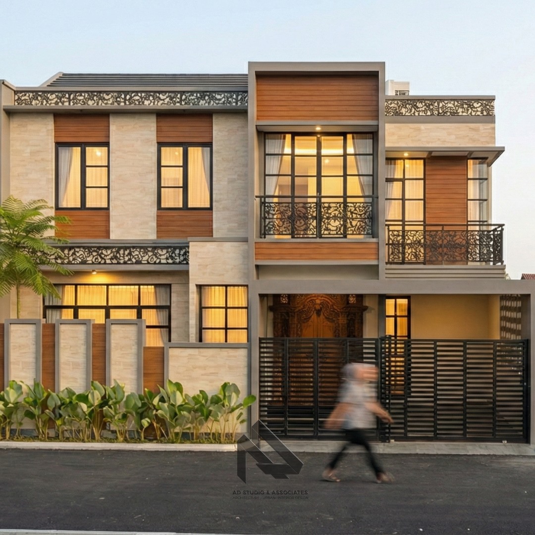 INSPIRASI TAMPAK DEPAN RUMAH MODERN 2 LANTAI MASA KINI