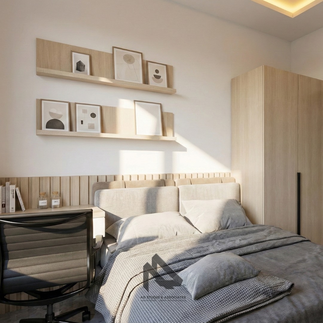 Kamar tidur minimalis estetik simpel dan instagramable