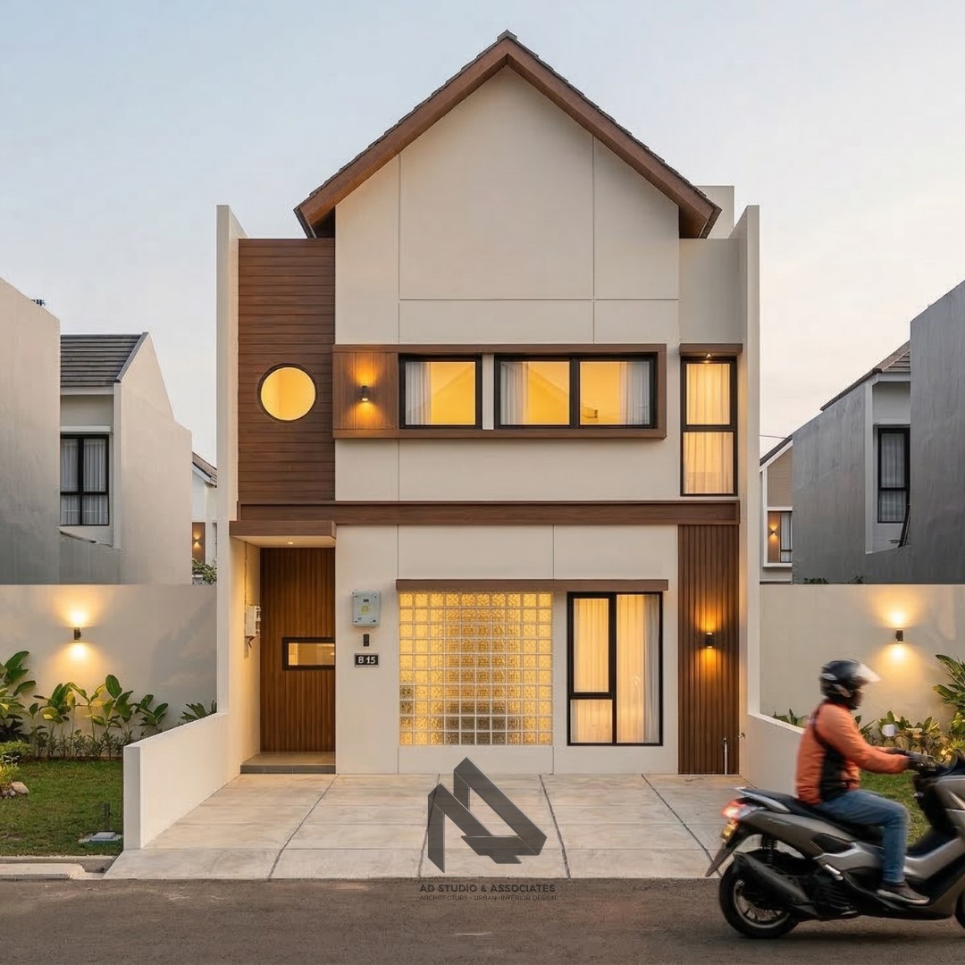 RUMAH JAPANDI 2 LANTAI DI LAHAN 6,8 X 10 M