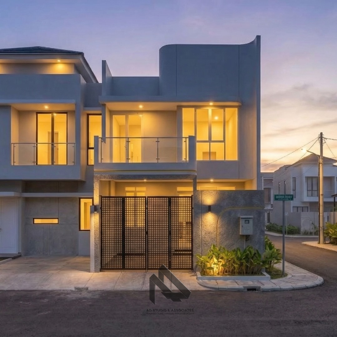 RUMAH MODERN 2 LANTAI DI LAHAN 6X13 METER