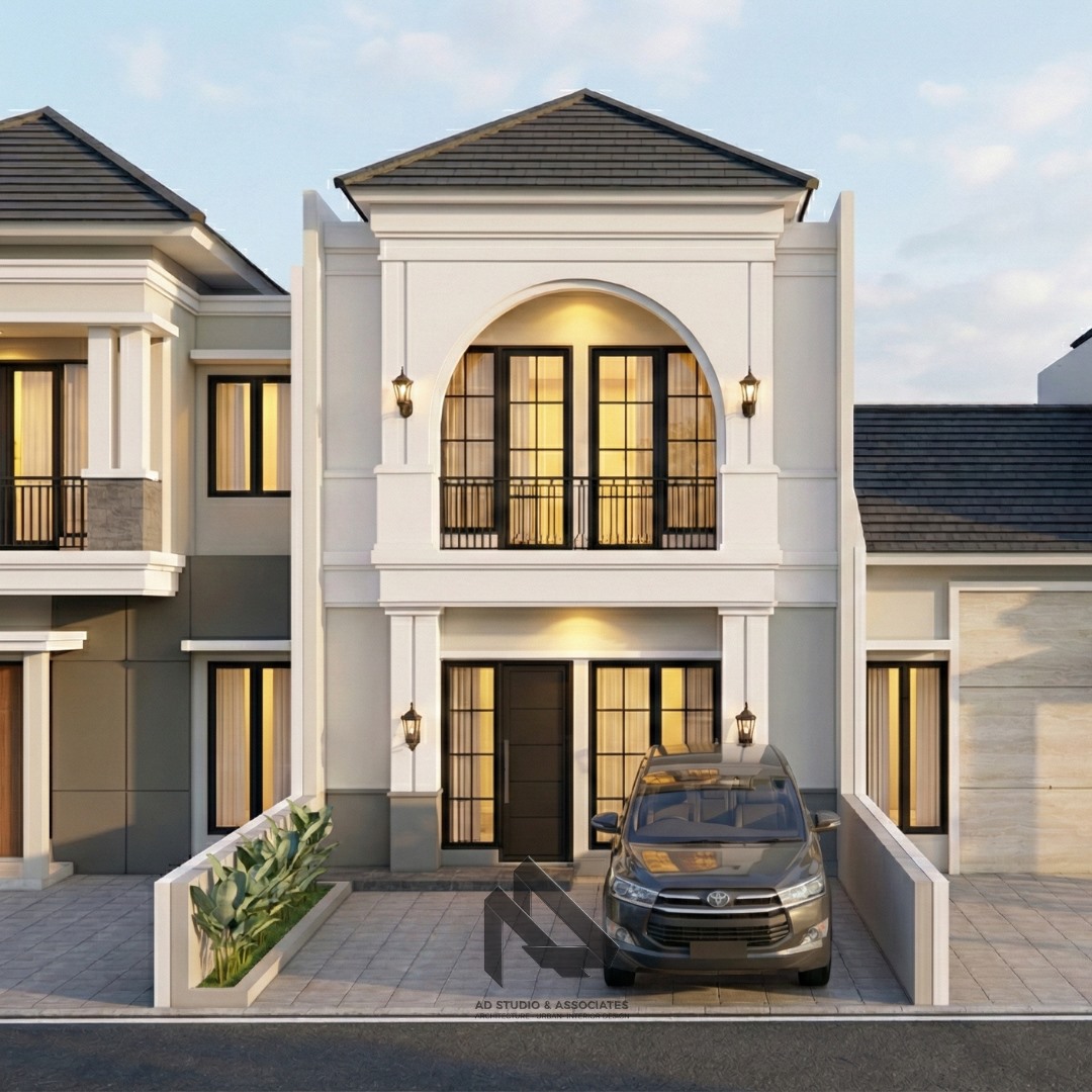 RUMAH MODERN KLASIK 2 LANTAI ELEGANSI DAN KENYAMANAN