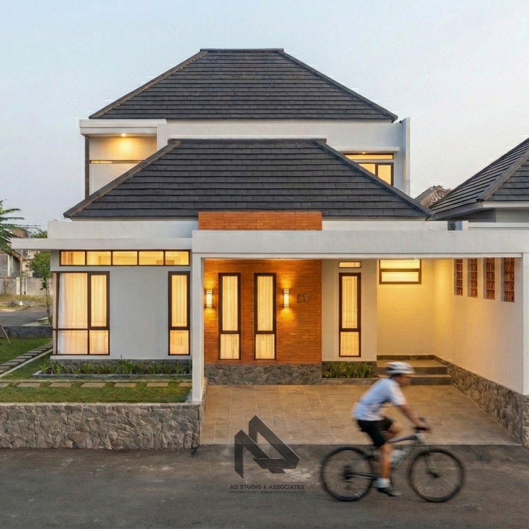 rumah modern tropis di lahan 10 x 19 meter
