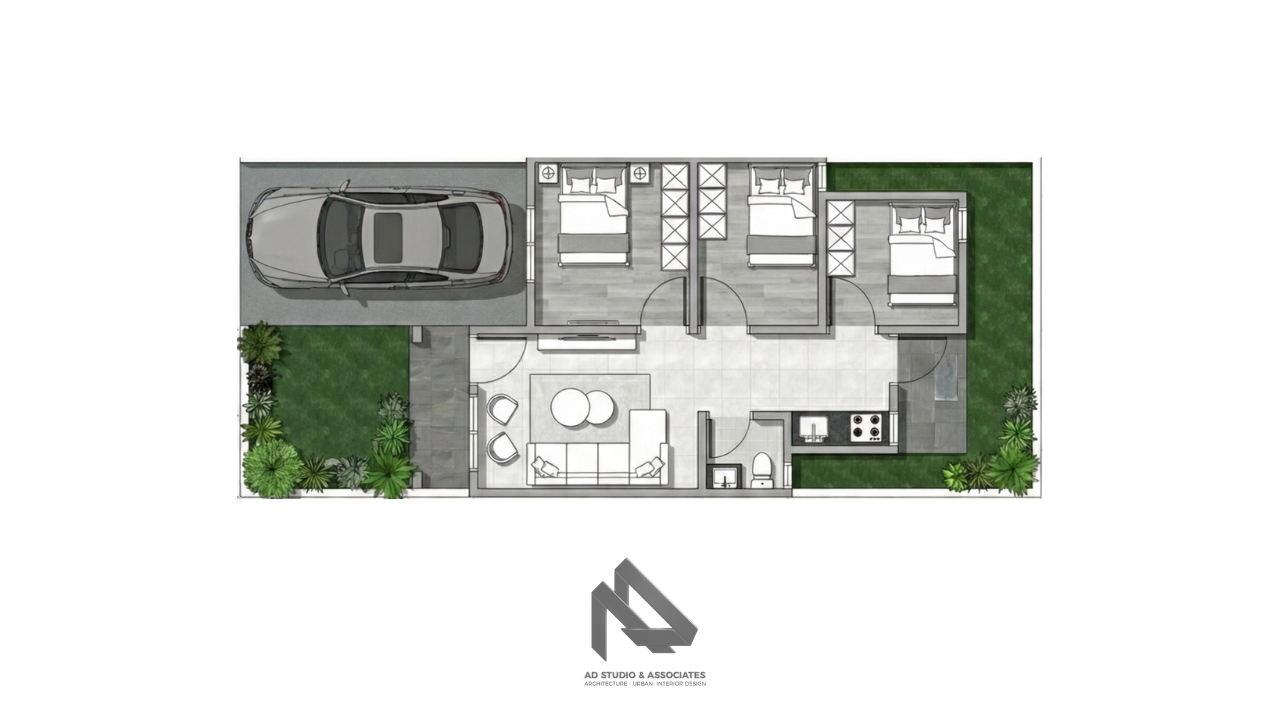 Rumah Klasik 1 Lantai Ukuran 6x14 (1)