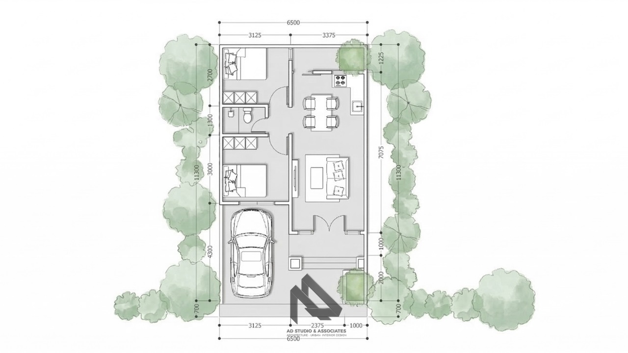 Rumah Modern Klasik 6.5x11