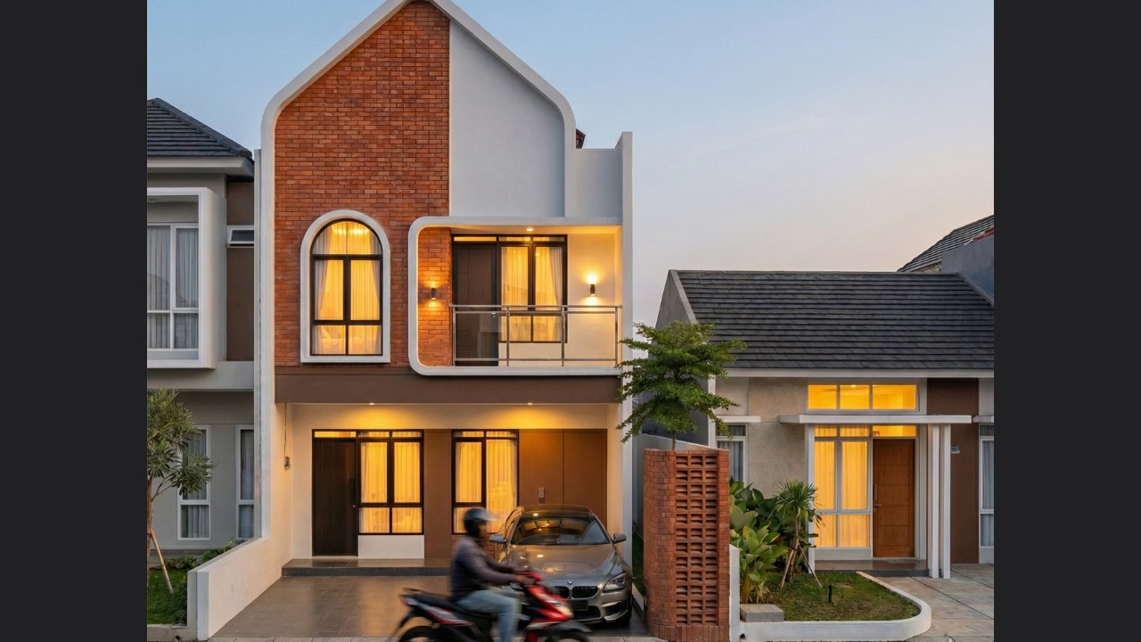 Rumah Modern 2 Lantai Ukuran 7x10 (1)