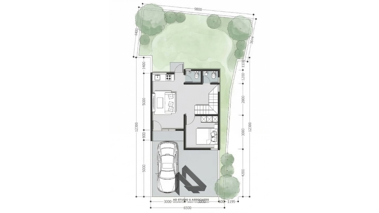 Rumah modern 6.5x9.8