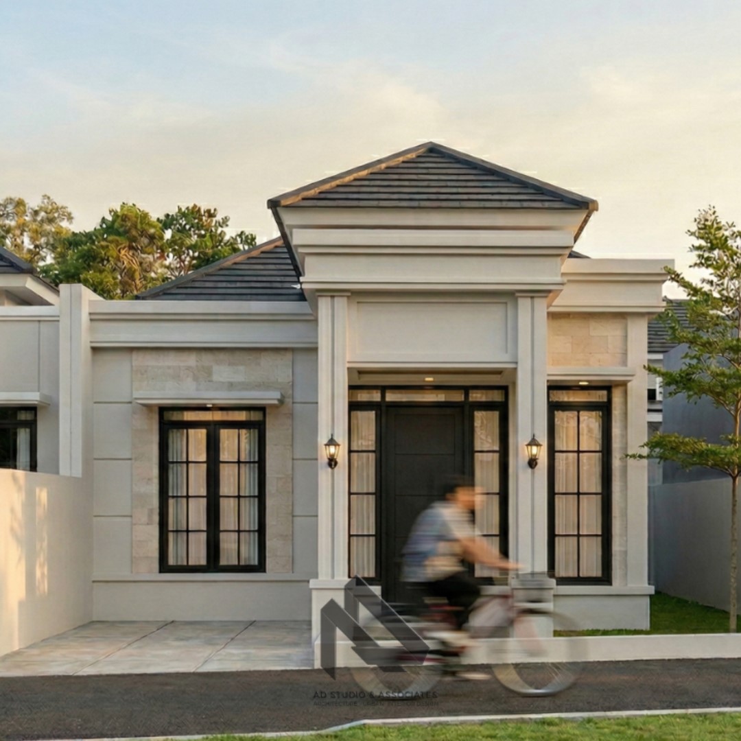 Rumah Modern Klasik 1 Lantai 6x10