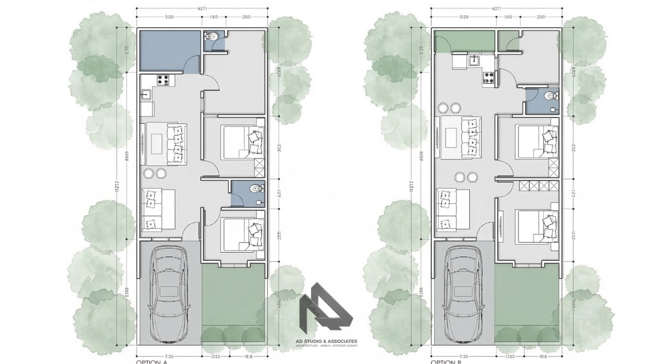 Rumah Modern tropis 6.2x15