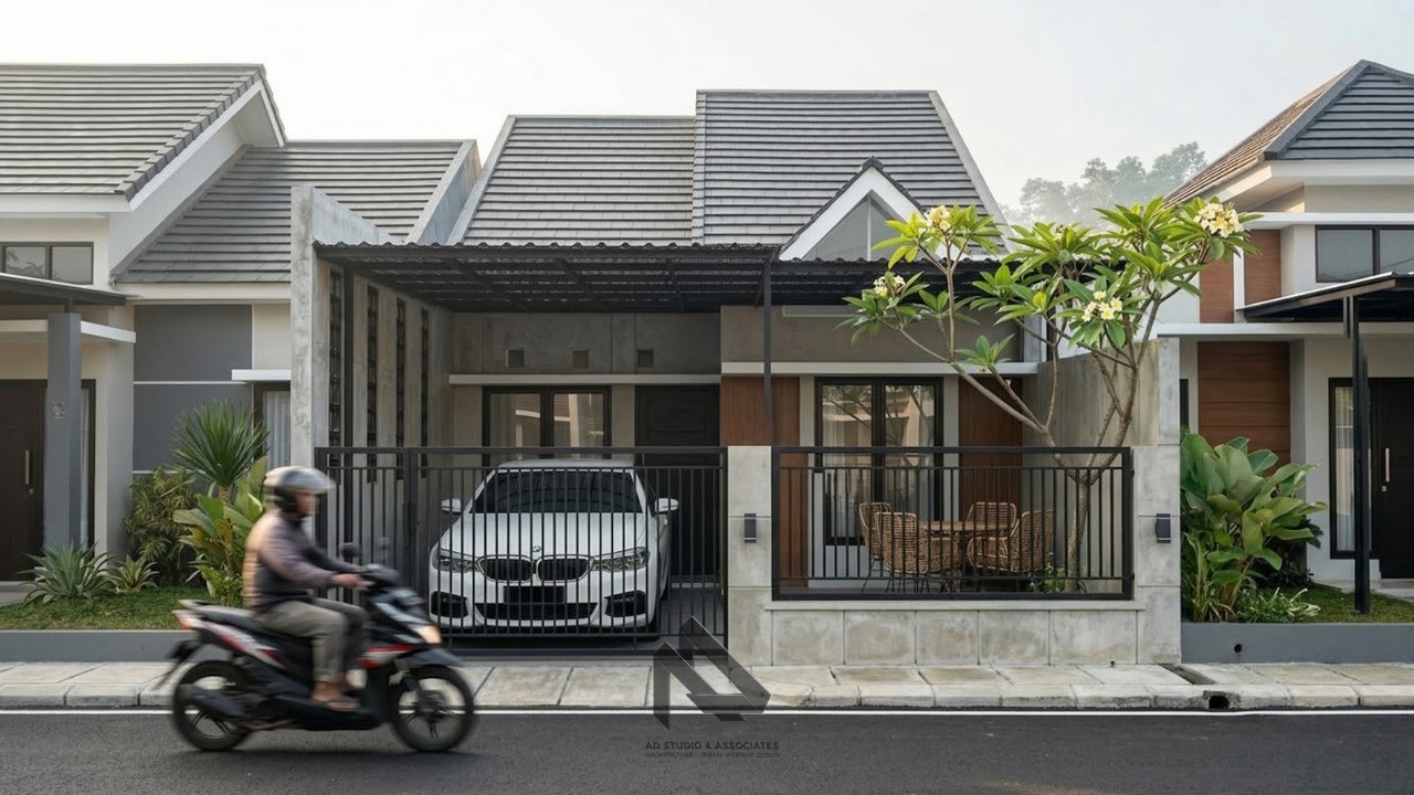 Rumah Modern tropis 6.2x15