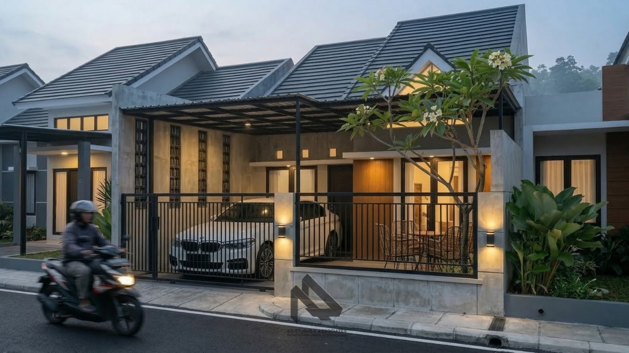 Rumah Modern tropis 6.2x15