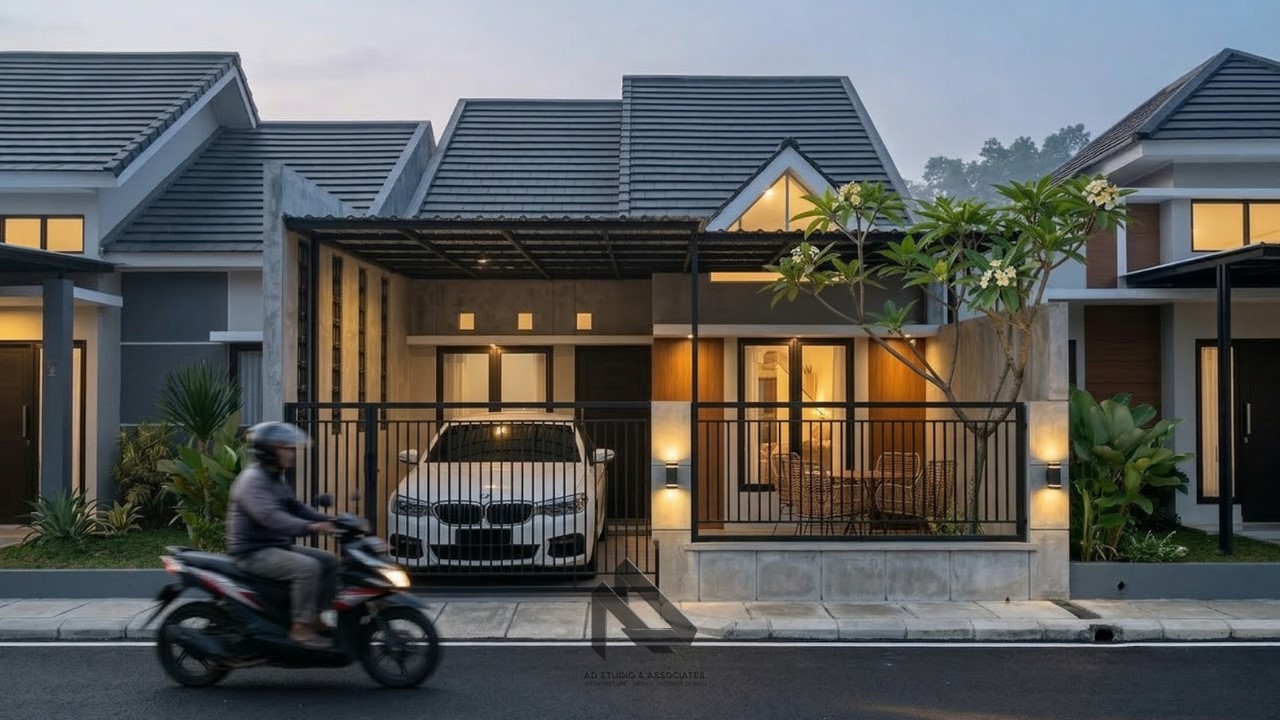 Rumah Modern tropis 6.2x15