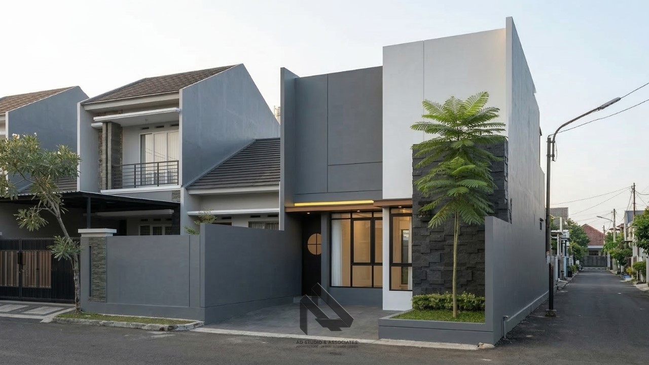 Rumah Modern 1 Lantai 6x15