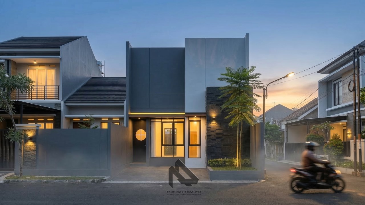 Rumah Modern 1 Lantai 6x15