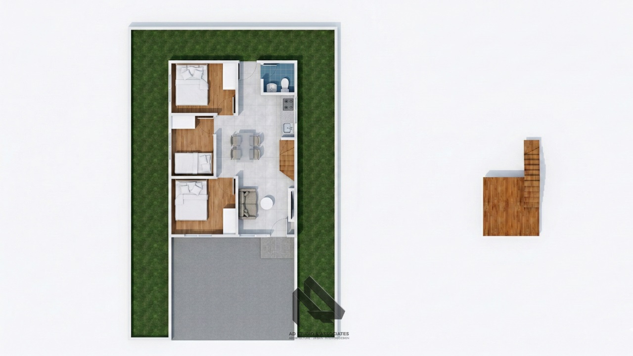 Rumah Skandinavia 7x15