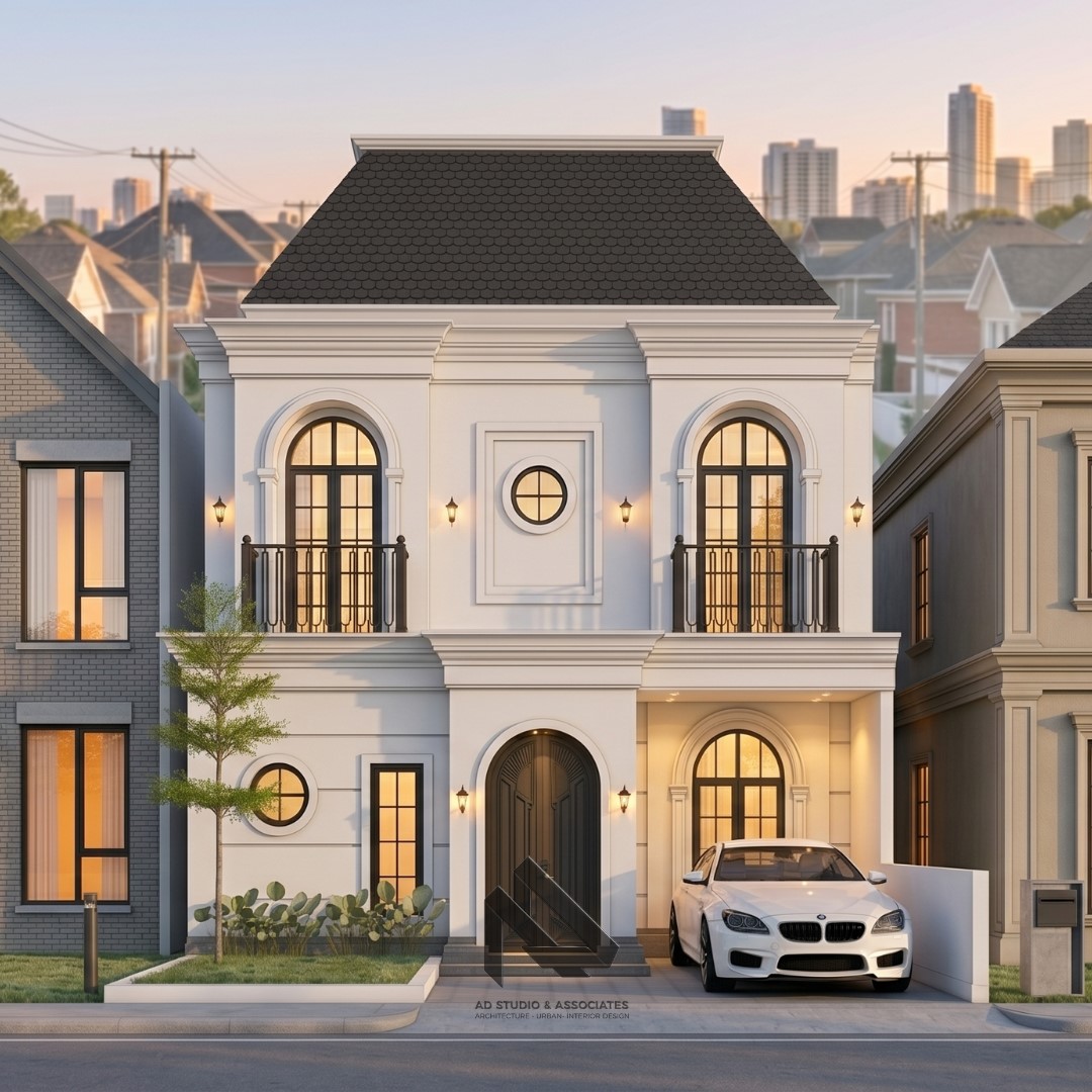 DESAIN RUMAH KLASIK MEWAH DAN BERKELAS
