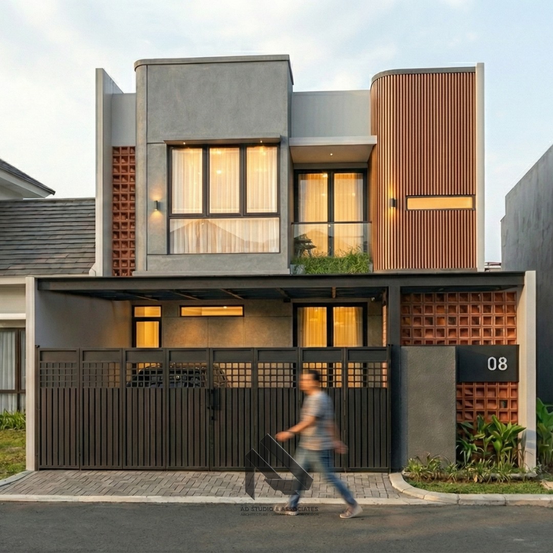 RUMAH DENGAN ATAP HIDDEN