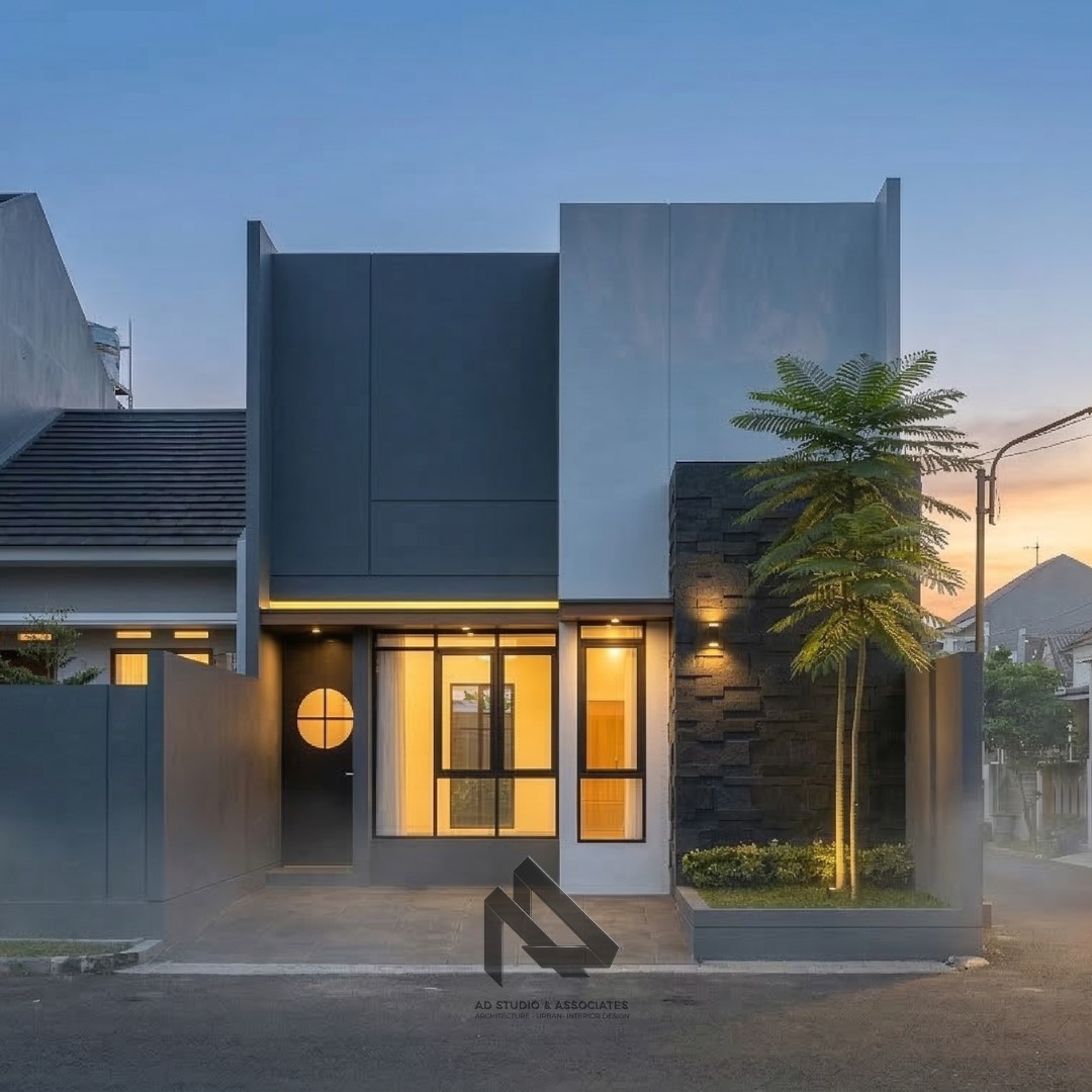 Rumah Minimalis Atap Hidden