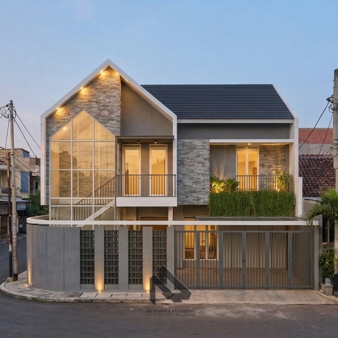 Desain rumah 2 lantai Terbaik