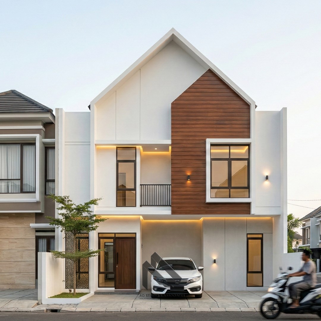 Rumah skandinavia ukuran 7x11