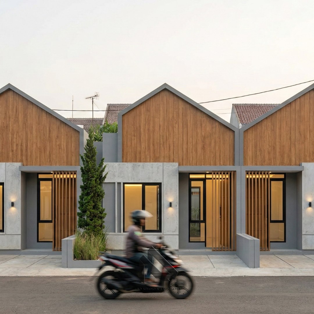 Rumah skandinavia ukuran 6x16