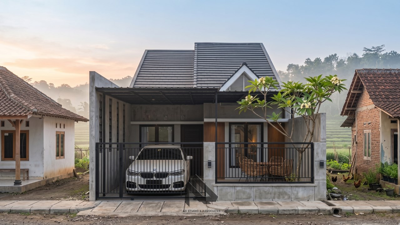 Rumah Minimalis Sederhana di Desa