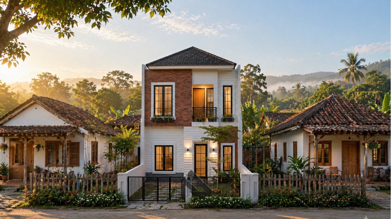 Rumah Minimalis Sederhana di Desa