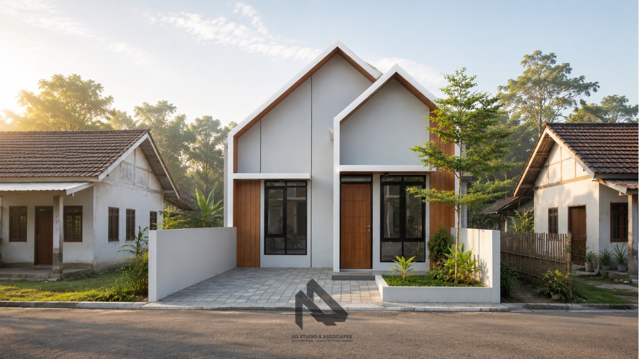 Rumah Minimalis Sederhana di Desa