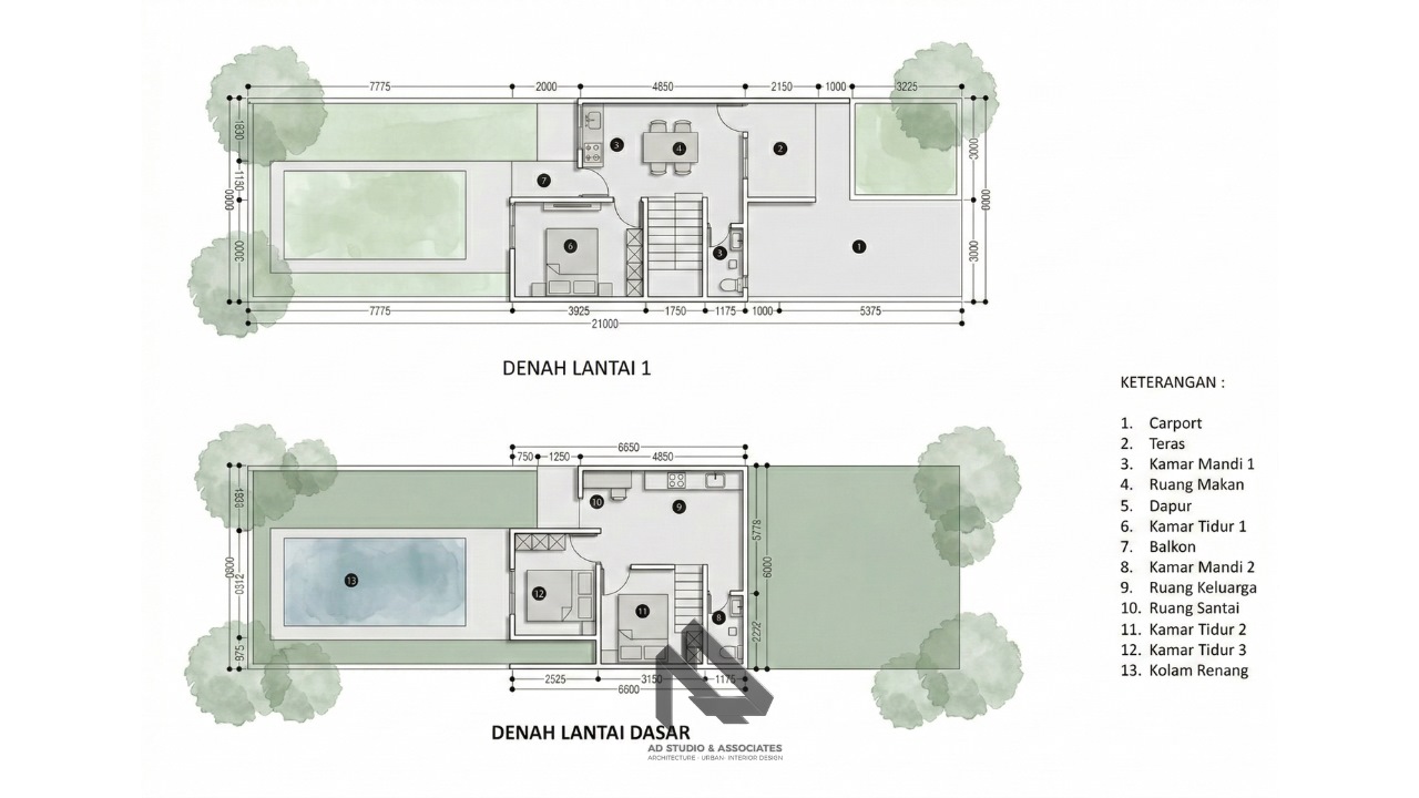 Rumah Minimalis 6x21