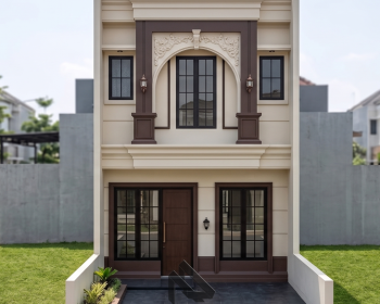 RUMAH KLASIK MODERN 2 LANTAI 5 x 10
