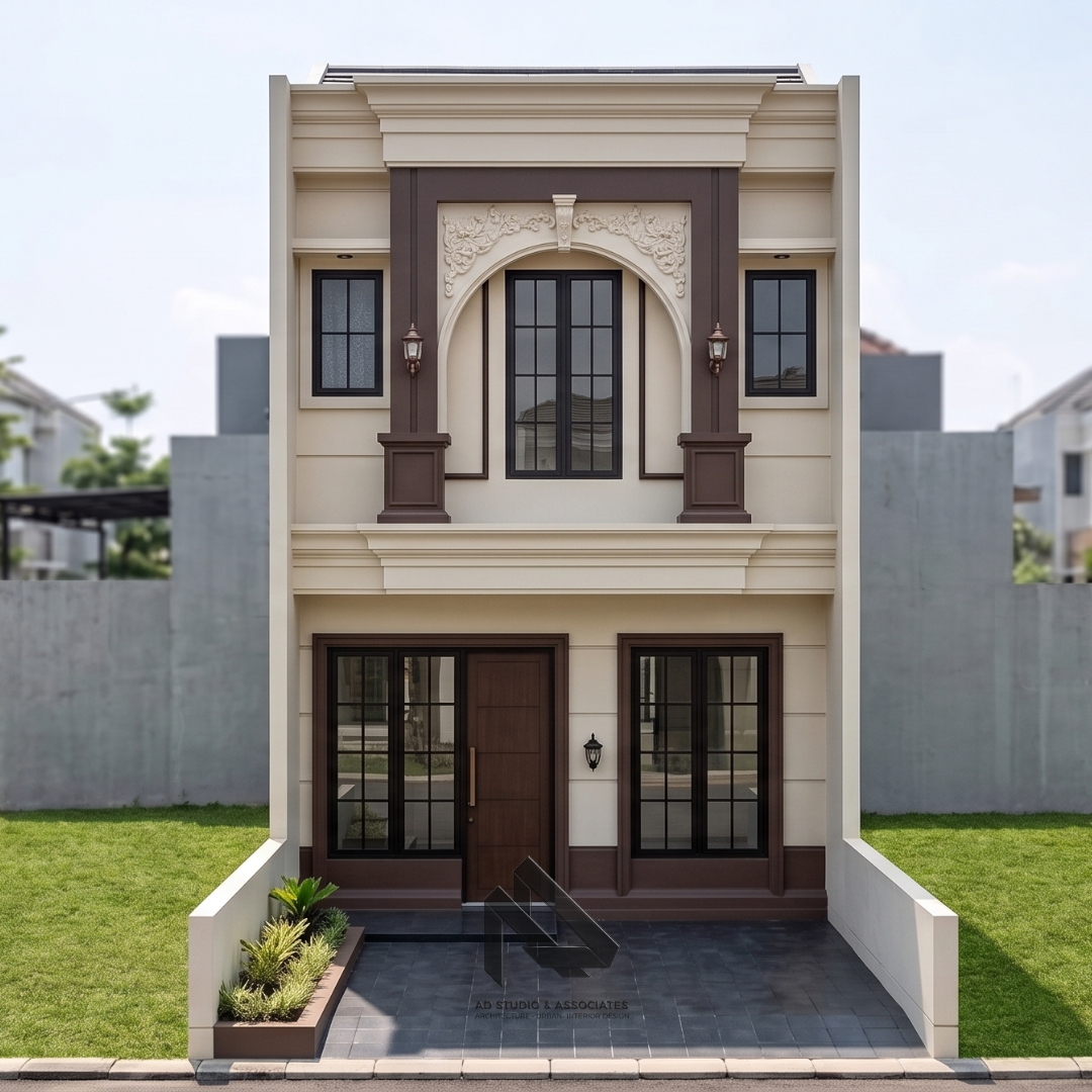 RUMAH KLASIK MODERN 2 LANTAI 5 x 10