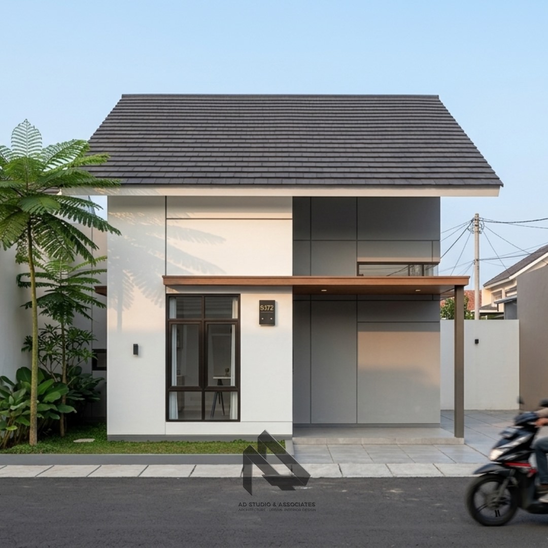 RUMAH MINIMALIS SEDERHANA DI DESA MODERN